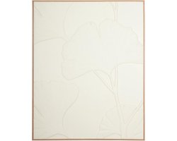 MUST Living Wall Panel Japanese Ginko Leaf,127x102x4 cm, white banana bark