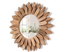 Muur Spiegel Decoratie 12 Inch (Ongeveer 30,5 Cm), Retro Spiegel, Landelijke Stijl Decoratie, Kleedkamer Muur Gemonteerde Spiegel, Geschikt Voor Veranda Slaapkamer, Woonkamer, Badkamer, Kas, Cadeau, Nieuw Huis Essentieel