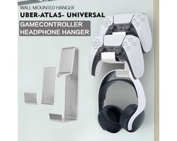 Muurbeugel universeel - Game Controller Muur Plank Kast bevestiging Standaard Houder Hoofdtelefoon / Gaming Headset Hanger Stand - Accessoires - Geschikt voor: Playstation 5 / PS5 / 4 / PS4 / Xbox One / 360