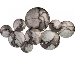 Muurobject metaal planeten wanddecoratie muurdecoratie  metalen schilderij