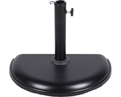 Muurparasolvoet van cement 10 kg zwart