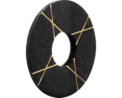 Muurspiegel dexter 125 zwart