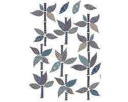 Muursticker - Bamboe - Bladeren - Zelfklevend - Muurdecoratie - Stickers - 50 x 70 cm - Komar