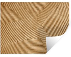 Muurstickers - Sticker Folie - Rotan print - Beige - 80x60 cm - Plakfolie - Muurstickers Kinderkamer - Zelfklevend Behang - Zelfklevend behangpapier - Stickerfolie
