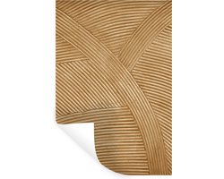 Muurstickers - Sticker Folie - Structuur - Natuur - Kunst - Rotan - 20x30 cm - Plakfolie - Muurstickers Kinderkamer - Zelfklevend Behang - Zelfklevend behangpapier - Stickerfolie