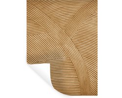 Muurstickers - Sticker Folie - Structuur - Natuur - Kunst - Rotan - 30x40 cm - Plakfolie - Muurstickers Kinderkamer - Zelfklevend Behang - Zelfklevend behangpapier - Stickerfolie