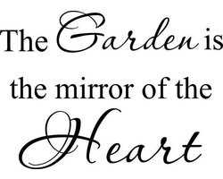 Muurtekst muursticker Buiten The Garden