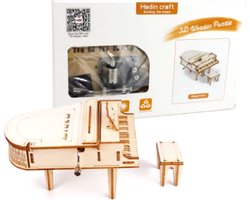 Muziekdoosje van hout DIY | Bouwpakket vleugel piano met muziek \ Hedwig Harry Potter | Volwassenen &kinderen 14+ | STEM vleugelpiano 3D Modelbouw DIY puzzel vleugel Grand Piano muziekinstrument houten bouwpakket doe het zelf knutselen