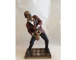 Muzikant met saxofoon. LE MONDE DE JAZZ ,Alto sax,