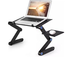 MW Universele Opvouwbare Laptoptafel - Laptop bureau - Verstelbare bureautafel - Inclusief muisbord - 7 tot 16 inch Portable Houder voor Macbook/iPad/Laptop/Tablet/E-reader - Stand voor op Tafel/Bureau/Bed/Schoot