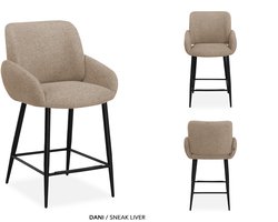 MX-Sofa - Barstoel Dani / Kleur: Liver | per 2 stuks