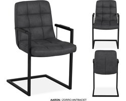 MX Sofa Eetkamer stoel Aaron | kleur: Antraciet