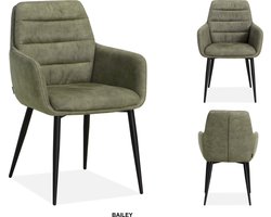 MX Sofa Eetkamer stoel Bailey | kleur: Mos