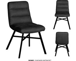 MX Sofa Eetkamer stoel Bowie | kleur: Antraciet