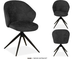 MX Sofa Eetkamer stoel Jane | kleur: Antraciet