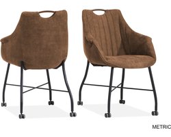 MX Sofa Eetkamer stoel Metric | kleur: Cognac