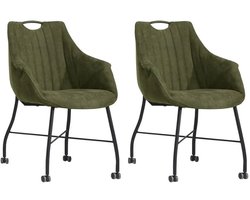 MX Sofa - Eetkamerstoel Metric - Moss (set van 2 stoelen)