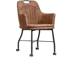 MX Sofa - Stoel Floria met wielen - Cognac