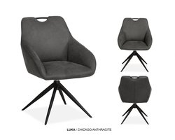 MX-Sofa - Stoel Luka / Kleur: Antraciet