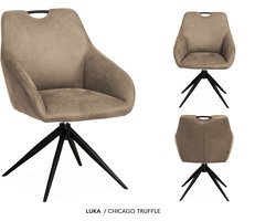 MX-Sofa - Stoel Luka / Kleur: Truffle