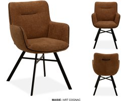 MX-Sofa - Stoel Maissie / Kleur: Cognac