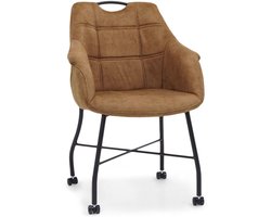 MX Sofa - Stoel Promise met wielen, metalen onderstel