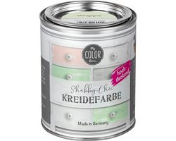 My COLOR Room Shabby Chic Krijtverf - Meubelverf Zonder Schuren - Waterbasis - Vintage Groen - 750 ml