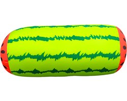 My Daily Pillow Rolkussen - Sierkussen Rond Cilinder 17 x 30 cm - watermeloen-design - Stevig en zacht - Mooie print - Gevuld met microgranulaat - Vormvast & Wasbaar - Ideaal voor op de bank, bed, auto of op reis - Inclusief Wasnet