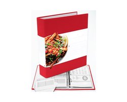 My Family Receptbinder - Receptenboek Ringbandhouder - Keukengereedschap En Gadgets Voor Fijnproevers - Receptenboek Met Harde Kaft Voor Eigen Recepten - Maak Je Eigen Receptendagboek Bindmap