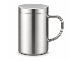 My Green Deal – RVS isolerende Koffiemok met Deksel – Roestvrijstalen Thermo Beker 400ml – Duurzame Herbruikbare Koffiekop