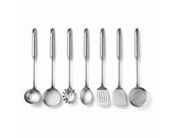 My Green Deal - RVS Keukenhulpset 7-delig – Lepels & Spatels Set – Premium verzwaard 304 RVS – Hittebestendig & Vaatwasserbestendig