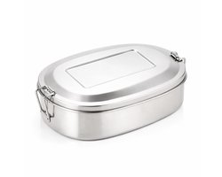 My Green Deal – RVS lunchbox ovaal 500ml – Snackbox / Broodtrommel – Duurzaam & Lekvrij