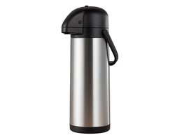 My Green Deal - RVS Thermoskan met pomp 1.9L - Koffiethermos / Theethermos - Dubbelwandig - Koffiekan/Theekan