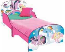 My Little Pony Kinderbed - Houten Peuterbed - Formaat 60x77x143 CM - Geschikt voor Matras 70x140 CM - Makkelijke montage - Kinderkamer - Matras niet inbegrepen