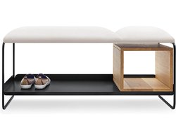 My Modern Home - Modulo Garderobebank M209B Zwart / Eiken