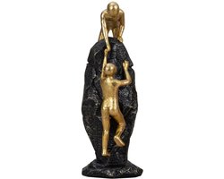 My Ninki ® Betekenisvolle Sculptuur van Helpende Handen in Goud en Zwart voor Inspirerende Decoratie