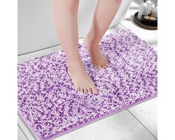 My Ninki ® Extra Zachte Antislip Badmat met Luxe Chenille, Waterabsorberend en Machinewasbaar, 51 x 81 cm