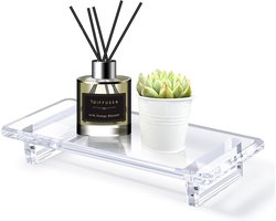 My Ninki ® Transparant Acryl Dienblad voor Sieraden, Zeep en Decoratie in Badkamer en Keuken
