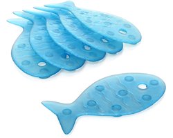 My Ninki ® Veiligheidsvisjes voor Anti-Slip Badkuip in Aubergine Kleur, PVC Materiaal, Set van Stuks