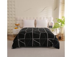 My Ninki ® Warme Pluizige Fleece Deken voor Winterse Comfort en Stijlvolle Woonkamer Decoratie