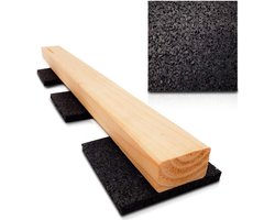My Plast Deck Pads - Waterproof Rubber Mats for Patio Wood, Durable Building Protection Mat, 90 x 90 x 10 mm, Pack of 200