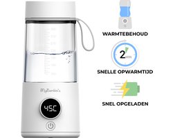 MyBambini's Thermos Flessenwarmer™ - Draagbare Baby Flessenwarmer voor Onderweg - Geschikt voor Borstvoeding & Babyvoeding - 350ML - 100W