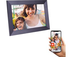 MyCasa - Digitale Fotolijst met WiFi - Frameo App - Fotokader met Audio & Video - 10.1’’ Touchscreen - Met Screenprotector - 16GB