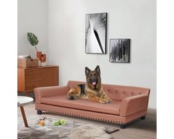Mygroot - Huisdier slaapbank - Bingopaw - Waterdicht sofa-type honden bed- Huisdier knuffel lounge bed - Met afneembaar kussen - XL - 120 x 78 .