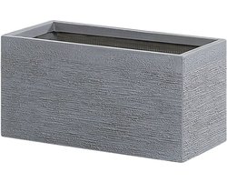 MYRA - Plantenbak - Grijs - 80 cm - Klei-vezelmengsel