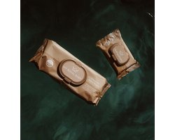MyRoyalBaby® Billendoekjes - Travel Size 5 pack – Extra groot & Dik – Parfumvrij - Alcoholvrij - Plasticvrij