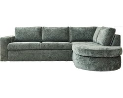 MySofa Bank Alma Groen 2,5 zits + Divan Rechts