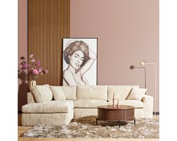 MySofa Hoekbank Teddy Beige Links