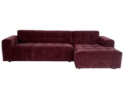 MySofa Loungebank Ruby Paars 2,5-Zits AL + Lounge R