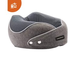 Mysolutions Reiskussen - Nekkussen - Reiskussentje - Travel Pillow  - U-Vorm – Traagschuim - Grijs